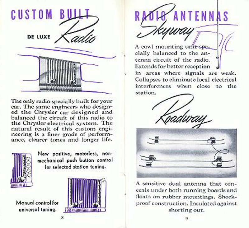 1939 Chrysler Accessories Brochure Page 4